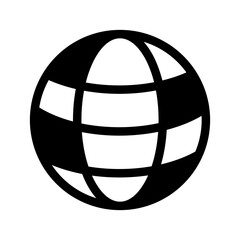 Obraz premium Globe Icon Vector Symbol Design Illustration