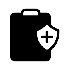 Obraz premium Health Insurance Icon Vector Symbol Design Illustration