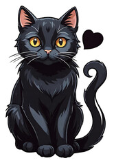 black and white cats