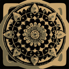 Luxury Mandala Design Art For Invitations Card 