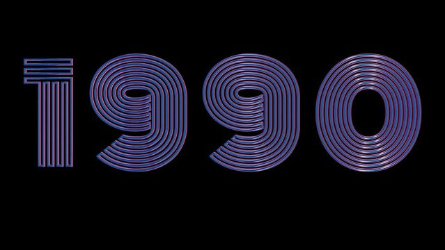 Retro Loading Animation with Neon Typography for 1985 t0 1995 : Dynamic Visual Progress Bars and Futuristic