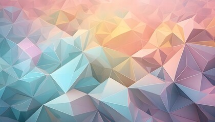 Obraz premium a high-resolution abstract geometric background with a blend of pastel colors
