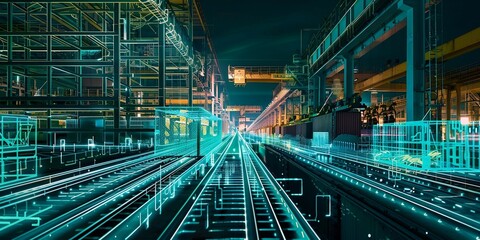 Obraz premium digital improve supply chain efficiency