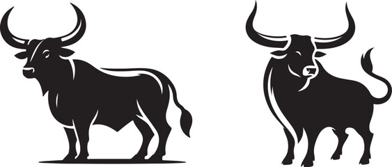 Cow Silhouette Vector Illustration EPS

