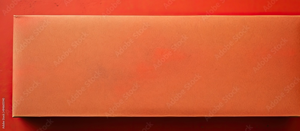 Aufkleber vibrant red abstract paper texture background with an old kraft paper box showcasing an orange craft