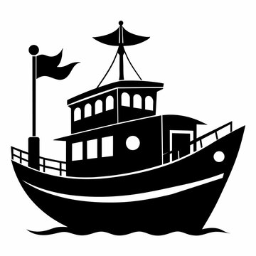 recommend clip art: boat vector silhouette illustration 
