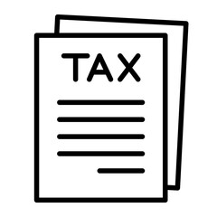 Tax related icon.