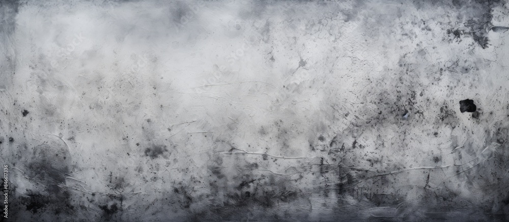 Aufkleber texture of an aged cement wall with dark gray and black tones, portraying an abstract design under a