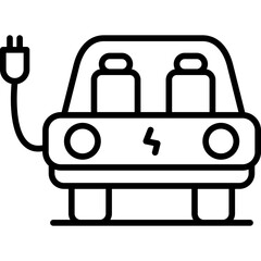 Electric Car Icon