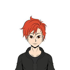 avatar, personnages, personnes, manga, homme, male, garçon, jeune, adolescent, transparent, détouré, smiley, jeunesse, animation, activité, représentation, assurance, prévoyance, foules, gens