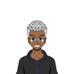 avatar, personnages, personnes, manga, homme, male, garçon, jeune, adolescent, transparent, détouré, smiley, jeunesse, animation, activité, représentation, assurance, prévoyance, foules, gens