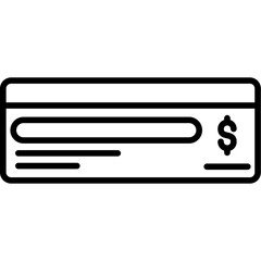 Bank Cheque Icon