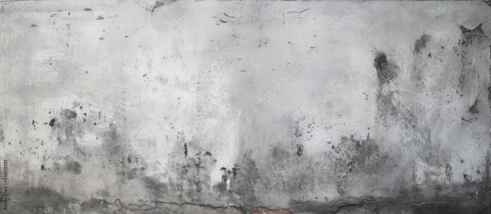 Poster Concrete surface with white and gray wall grunge texture, ideal for creating a background or using as a copy space image.