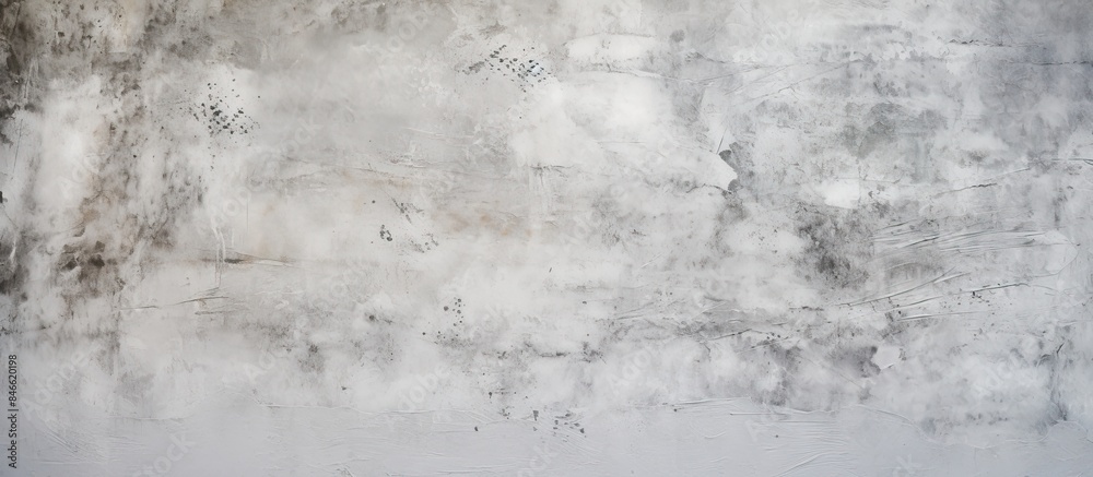 Poster Concrete surface with white and gray wall grunge texture, ideal for creating a background or using as a copy space image.