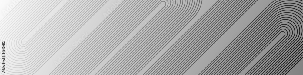 Poster Gray and white abstract background with abstract stripes. Abstract modern background
