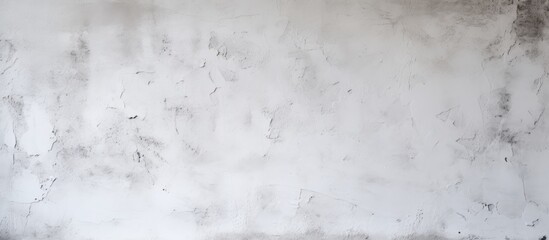 Obraz premium Handmade white plaster texture on a concrete wall, suitable for construction and interior design, with a copy space image.