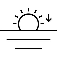 Sunset Icon