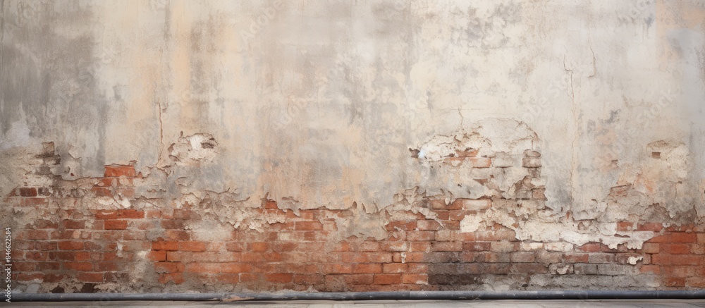 Poster a weathered street wall provides a textured background with copy space image.