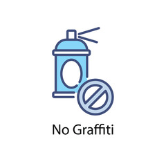 No Graffiti vector icon