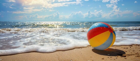 Obraz premium Beach Ball, the Quintessential Summer Symbol.