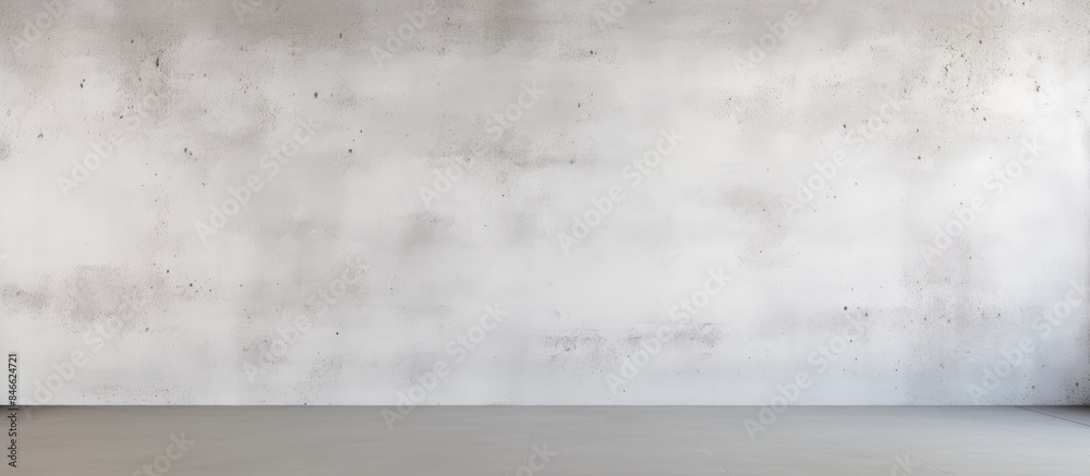 Poster Wall with white concrete texture suitable for use as a background or for displaying copy space images.
