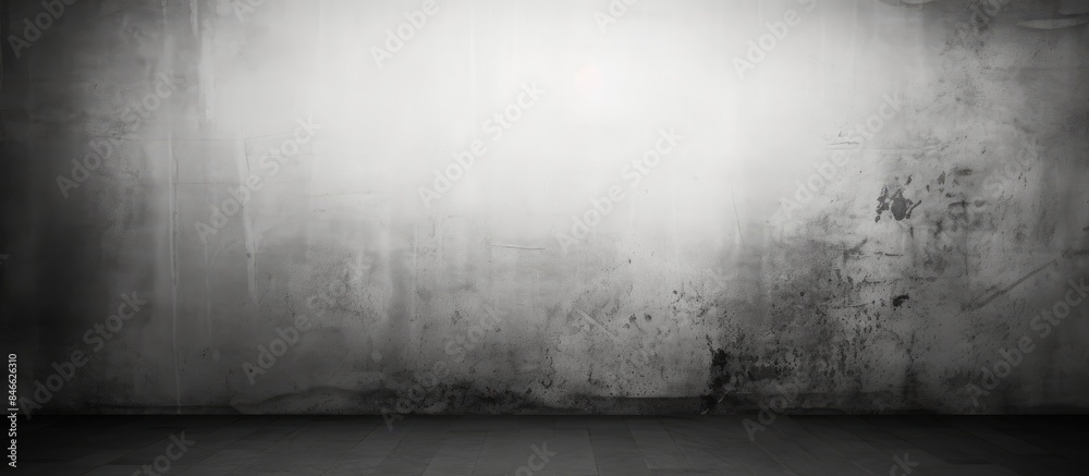 Poster abstract design featuring an old cement wall texture in dark gray and black colors, contrasted with 