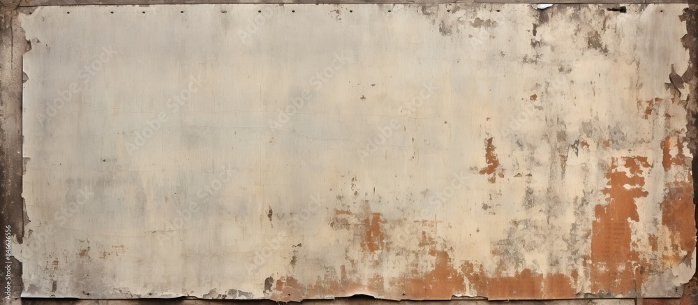Aufkleber tattered paper posters create a weathered look on an urban street billboard, providing a textured ba