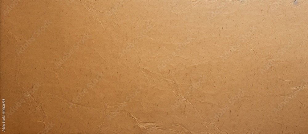 Poster top view of a brown recycled paper texture with an abstract design on an old kraft paper box, provid