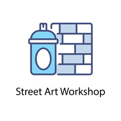 Street Art Workshop vector icon