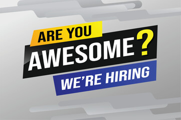 Are you awesome word concept vector illustration  and 3d style, landing page, template, ui, web, mobile app, poster, banner, flyer, background, gift card, coupon, label, wallpaper

