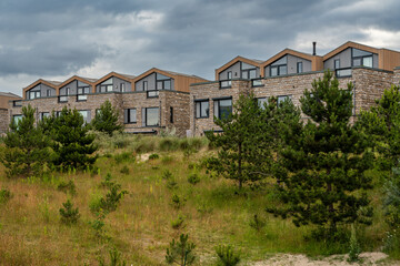 View of Almere Poort, new borough in the city of Almere, The Netherlands