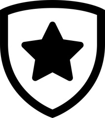 Law enforcement police uniform star shield badge