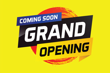 coming soon grand opening word concept vector illustration and 3d, web, mobile app, poster, banner, flyer, background, gift card, coupon, label, wallpaper

