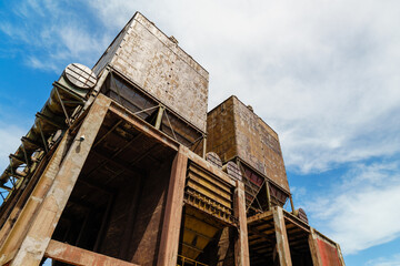 Giant boiler in an iron & steel factory