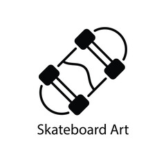 Skateboard Art vector icon