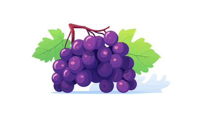 Grape vector flat minimalistic asset isolated vector style illustration