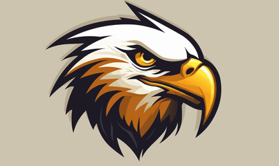 Fototapeta premium Eagle mascot logo design vector illustration