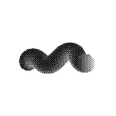 Abstract Monochrome Curve Vector Shape