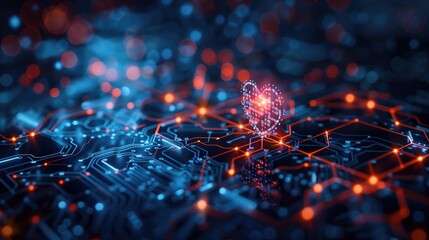 Advanced Medical Tech and Innovative Healthcare Presentation Background