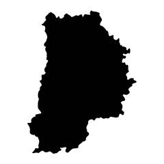 Seine et Marne department map, administrative division of France. Vector illustration.