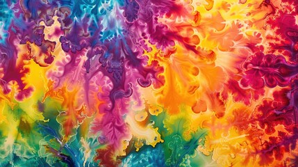 Fototapeta premium Attractive examples of tie dye designs