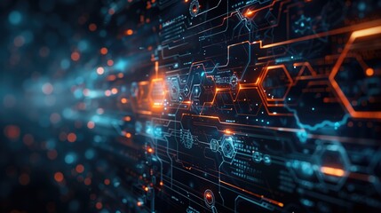 Obraz premium Advanced Medical Tech and Innovative Healthcare Presentation Background