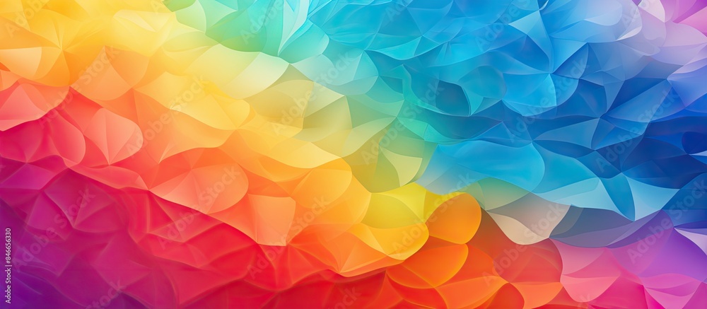 Poster vibrant background showcasing a spectrum of rainbow hues with copy space image.