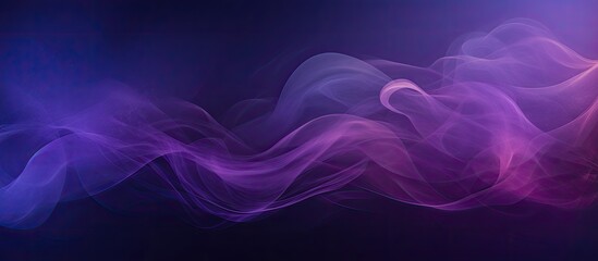 Fototapeta premium Long panoramic web banner with a deep purple gradient abstract matte background perfect for Christmas designs and luxury, with copy space image.