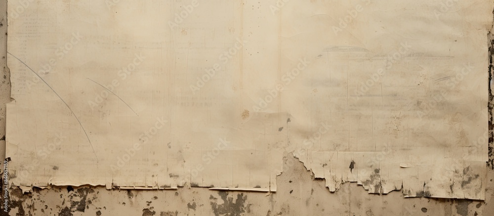 Leinwandbilder damaged advertisement with visible marks on a copy space image.