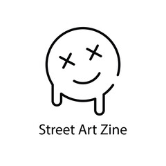 Street Art Zine vector icon