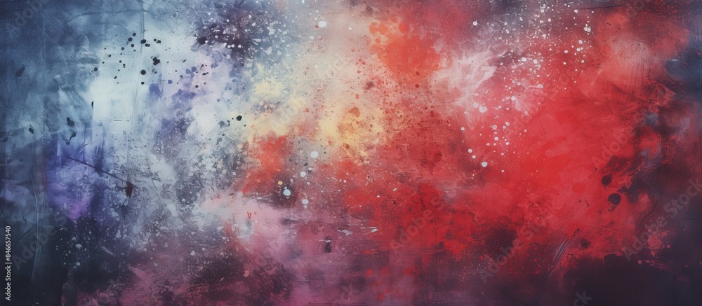 Poster urban background with a close-up abstract spray paint texture, offering copy space image.