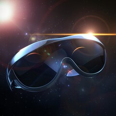 Floating Goggles in Space