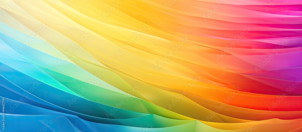 Poster Vibrant background showcasing a spectrum of rainbow hues with copy space image.