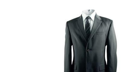 Business suit on a transparent background